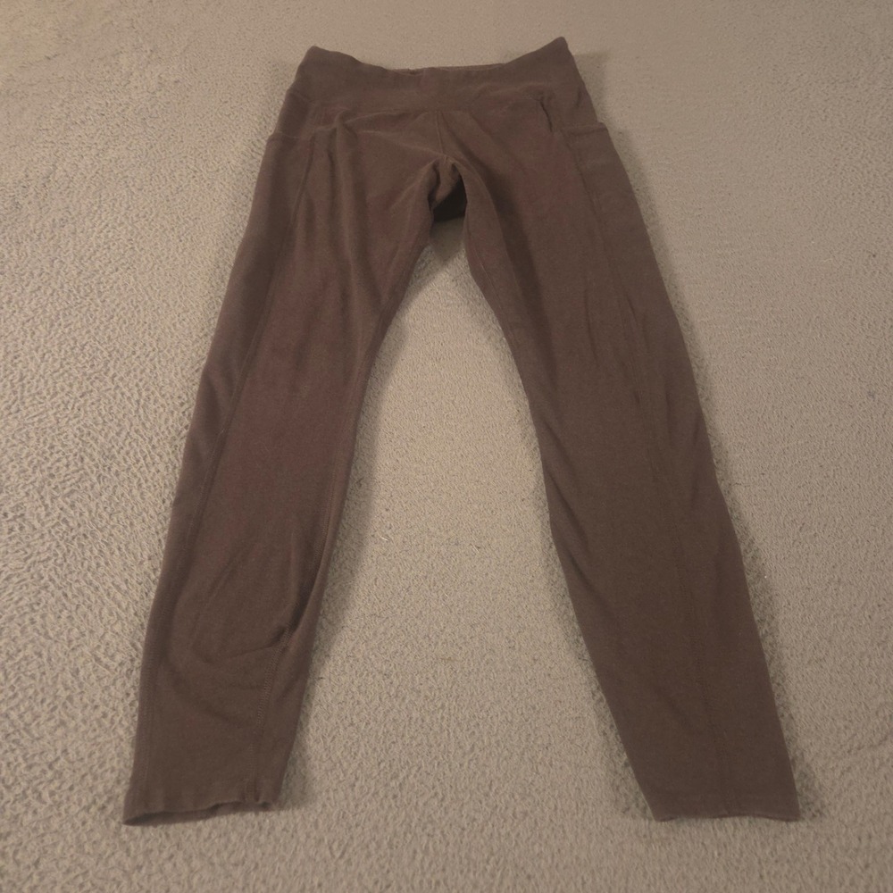 Pact Leggings Womens Medium Brown On the Go-To Pocket Organic Cotton Stretch Leg